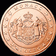 1 Cent UNC Monaco